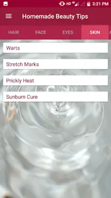 Homemade Beauty Tips android App screenshot 1