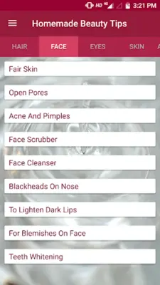 Homemade Beauty Tips android App screenshot 3